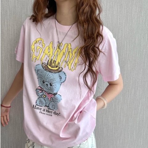 GanniCowboy Bear 印花T恤