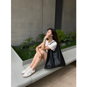 MM6 MAISON MARGIELA帆布款~Black Triangle 托特包 黑色