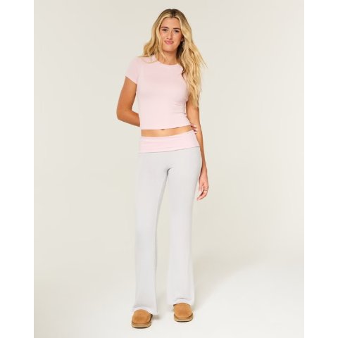 Always Cozy 针织阔腿裤 折叠腰