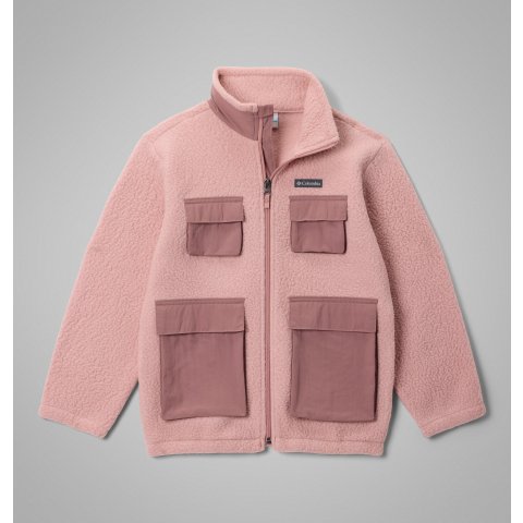 Columbia豆沙粉高级百搭 小工装Jasper Ridge 儿童绒面夹克