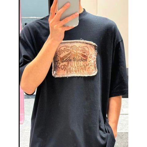 Acne StudiosBlack Logo 短袖T恤
