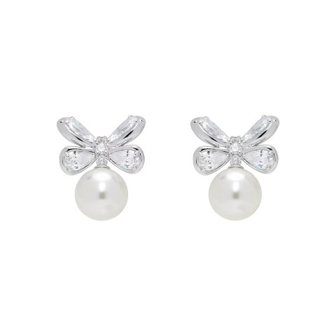 YVMIN 蝴蝶花珍珠耳钉
