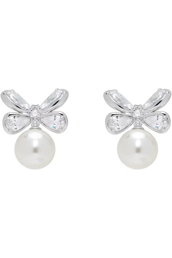 YVMIN 蝴蝶花珍珠耳钉