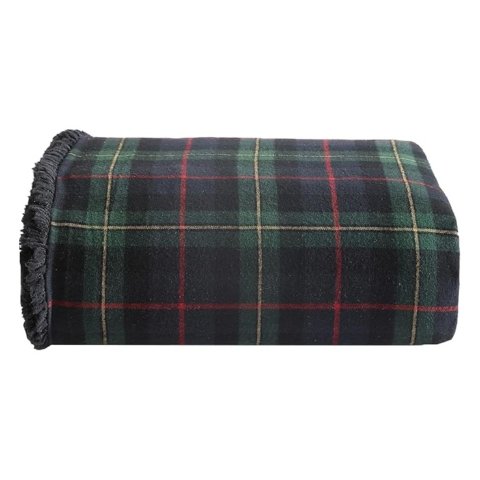 超柔羊羔绒毯 松树格