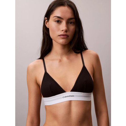 弹力罗纹三角杯bra