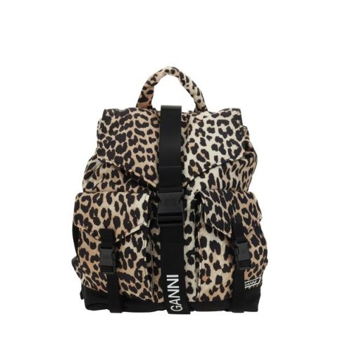GanniLeopard 豹纹抽绳背包