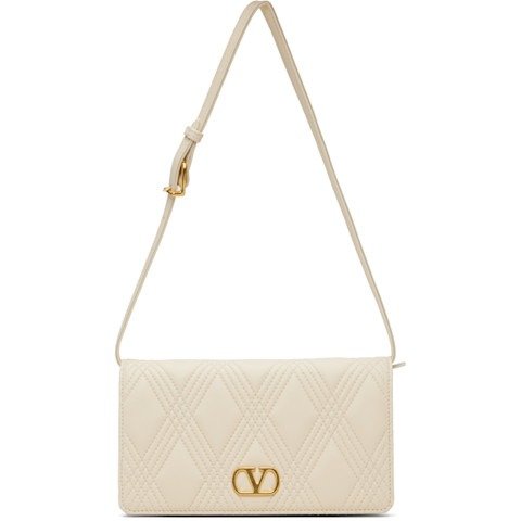 Valentino GaravaniOff-White Quiltie 67迷你包