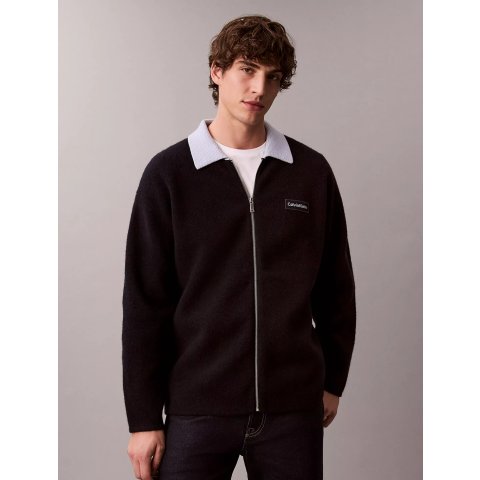 美利奴羊毛翻领夹克