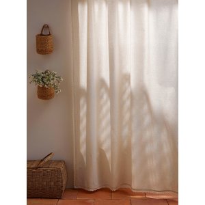 蕾丝饰边窗帘 130×220cm