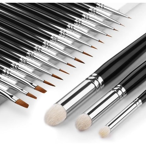 Miniature 细尖模型画笔 18支套装