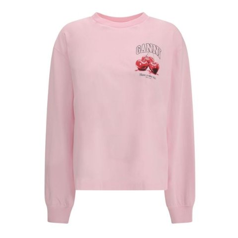 GanniCherries 樱桃印花长袖T恤