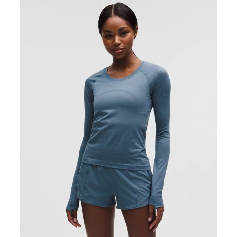 Lululemon Swiftly Tech 长袖T恤 腰长