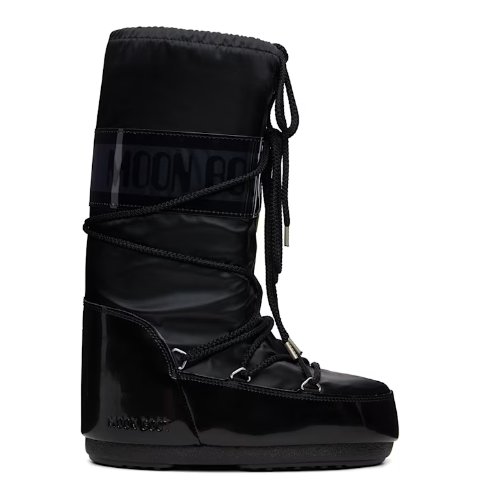 Black Icon Glance 缎面短靴