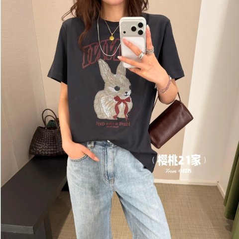 GanniBunny 印花棉T恤