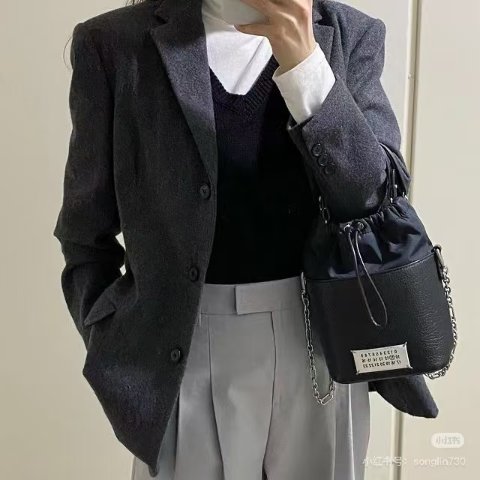 Maison Margiela5AC 皮革水桶包