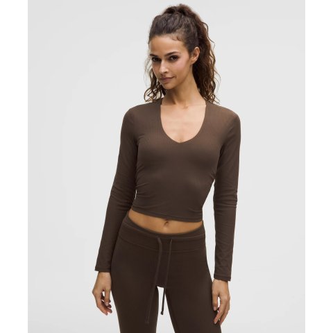 Lululemon Nulu V领长袖 B-D杯