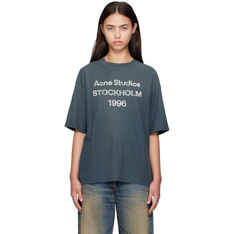 Acne StudiosNavy Logo 棉质T恤