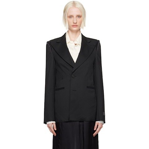 Black Raw 边饰西装外套