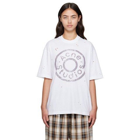 Acne StudiosWhite 标志T恤