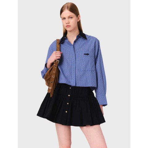 可拆卸水钻领衬衫