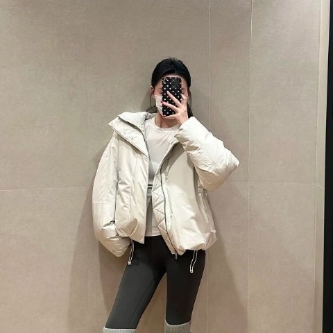 Bubble-Hem 羽绒服 600蓬松度