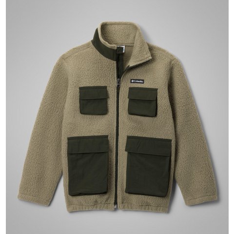 Columbia小码妹子冲！毛绒绒的巴恩风！Jasper Ridge大童摇粒绒夹克