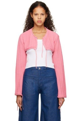 Pink 抽绳开衫