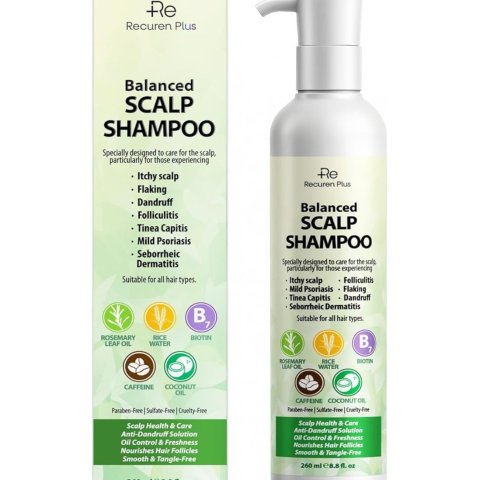Recuren Plus 头皮“清障”洗发水 控屑止痒去油 毛囊炎/脂溢友好