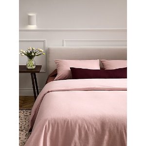 70%有机棉，30%亚麻亚麻棉被套3件套