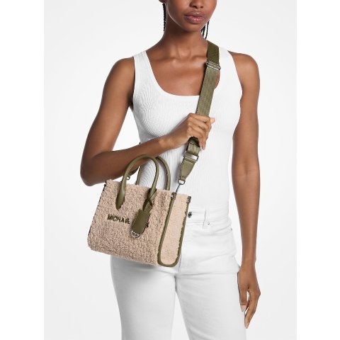 Mirella 仿羔羊毛斜挎包