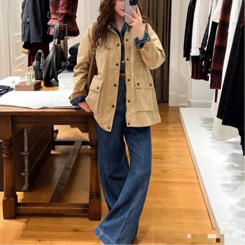 Polo Ralph Lauren纯棉 官网$640女士灯芯绒翻领外套