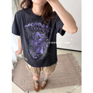 GanniCotton Damask 黑色T恤