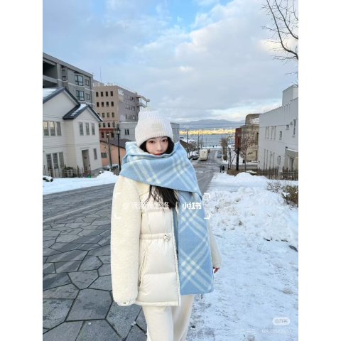 Large Logo 灰色针织帽