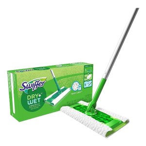 史低价：Swiffer 干湿拖把套装 1拖把杆+14干布+5湿布替换装