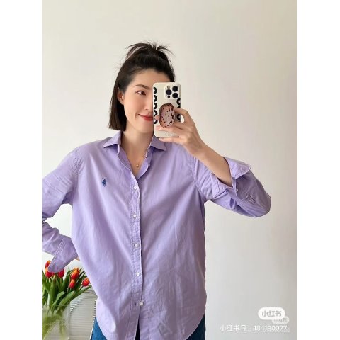Polo Ralph LaurenPurple 牛津衬衫 染色款