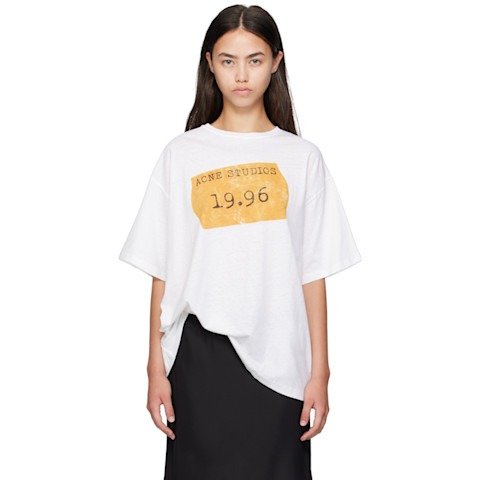 Acne StudiosWhite Logo 纯棉T恤
