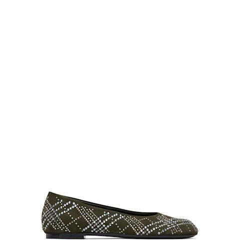 Baby Ballerina 卡其色皮革平底鞋