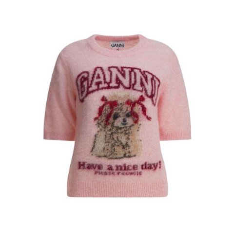 GanniKnitted 图案T恤