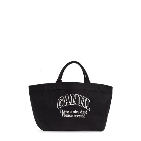 GanniLogo XXL刺绣手提包