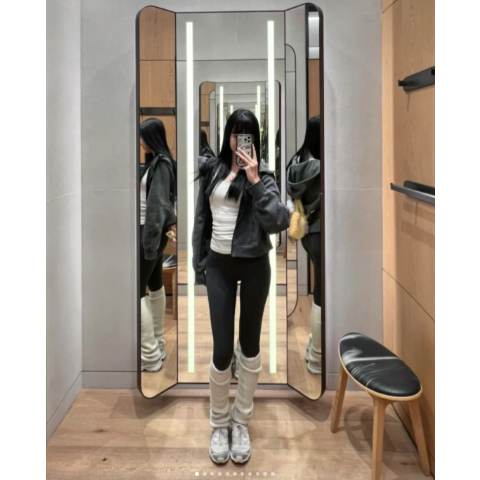 Lululemon超实穿！羊驼毛羊毛袜套！百搭不勒脚Wool-Blend 麻花针织腿套