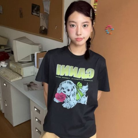 GanniBlack Puppy T恤