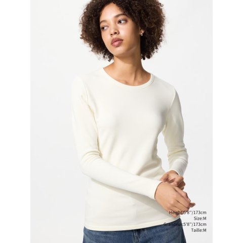 HEATTECH 女士超暖圆领T恤