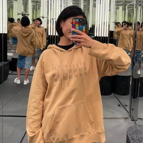 Tan 印花卫衣 无帽款