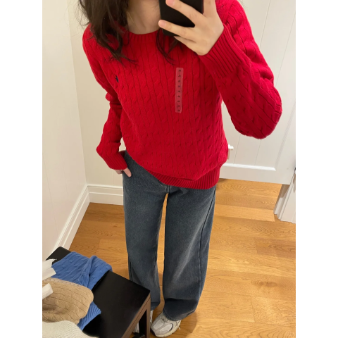 Polo Ralph Lauren新年红！Red 棉 针织毛衣