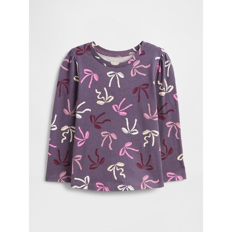 小童泡泡袖T恤 圆领