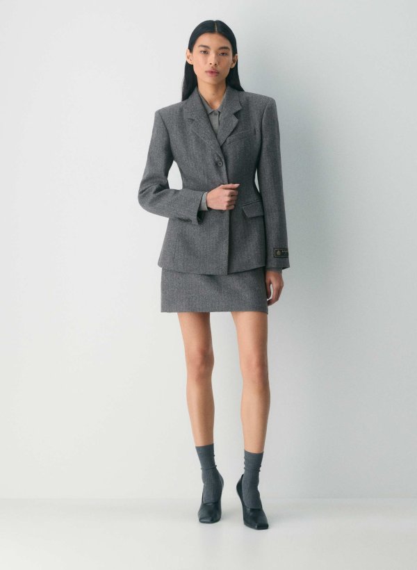 Chisel 精裁羊毛半裙