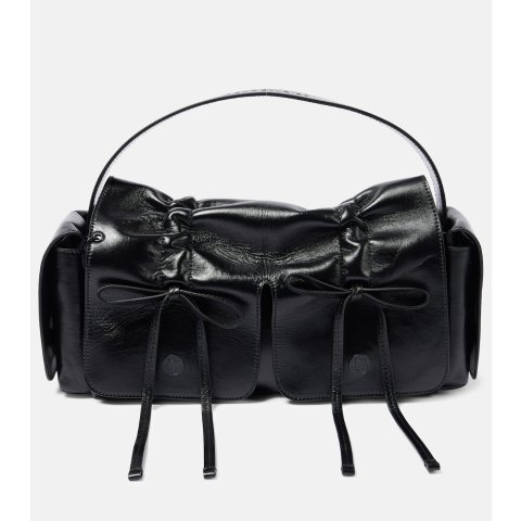 Acne StudiosBow 皮革托特包