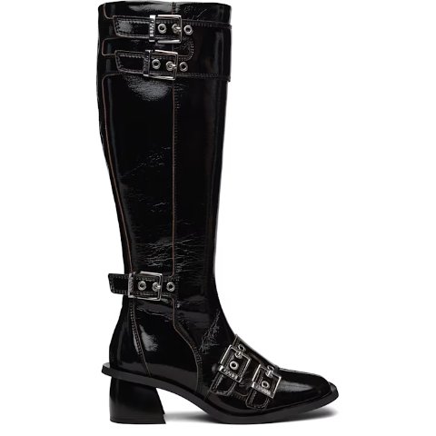 Black Buckle 女士长靴