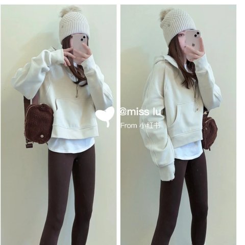 Lululemon Scuba 半拉链连帽衫 宽松版