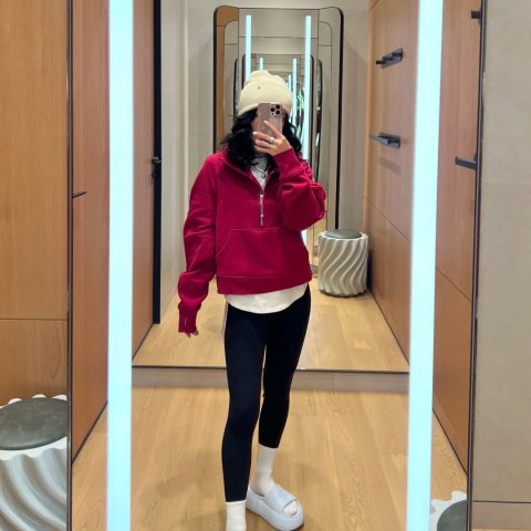 Lululemon Scuba 宽松半拉链卫衣